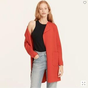 Jcrew Juliette Collarless Sweater-blazer